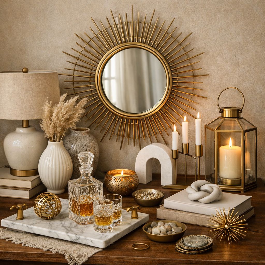 Home Decor Items - Luxury Lamps, Carpets, Antique Furniture